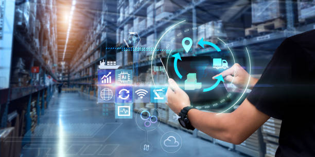 technologiekonzept business logistics