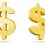 golden 3d dollar signs from different angles2195830318